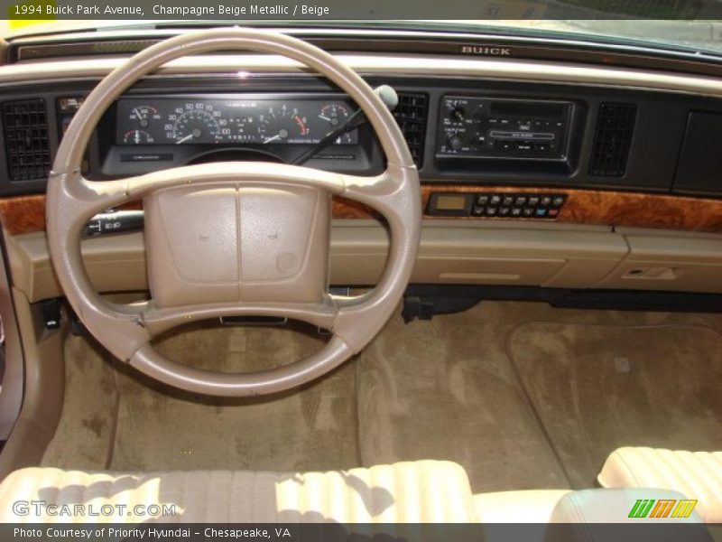 Champagne Beige Metallic / Beige 1994 Buick Park Avenue