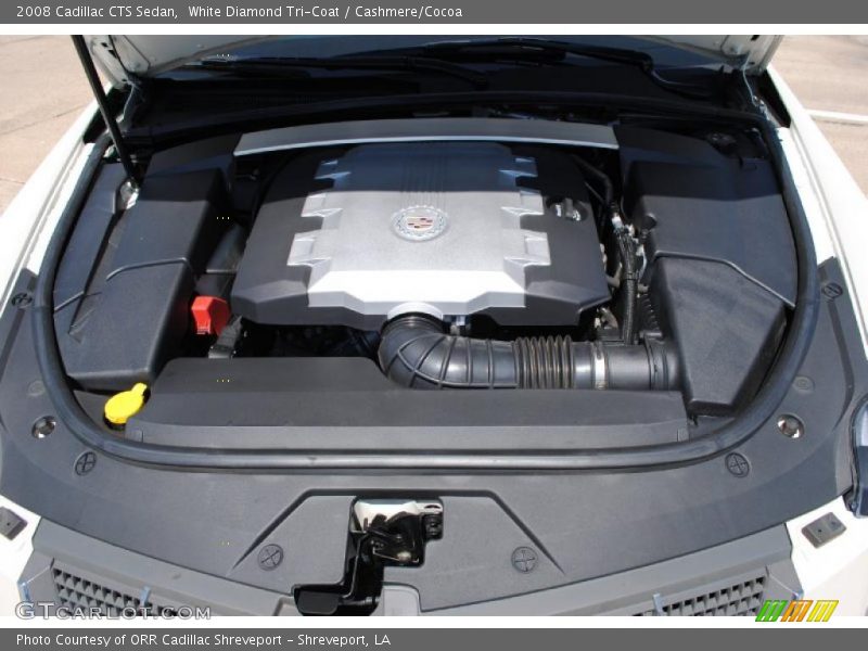 White Diamond Tri-Coat / Cashmere/Cocoa 2008 Cadillac CTS Sedan