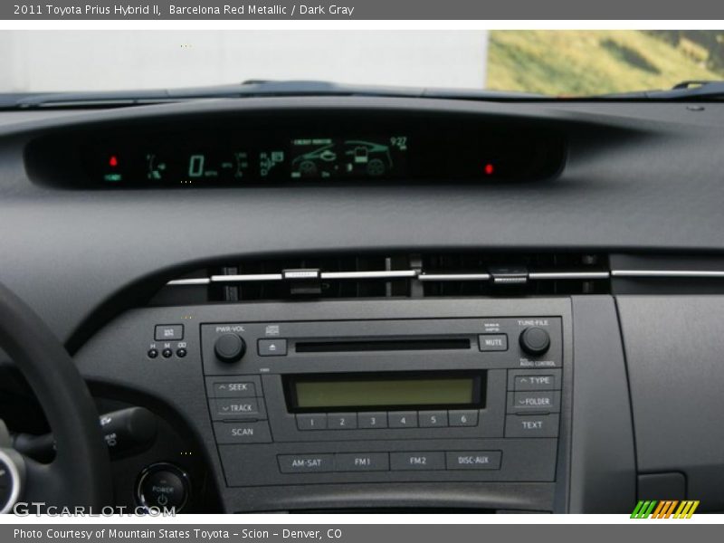 Barcelona Red Metallic / Dark Gray 2011 Toyota Prius Hybrid II
