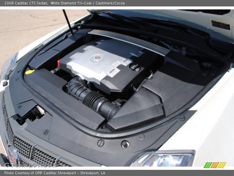 White Diamond Tri-Coat / Cashmere/Cocoa 2008 Cadillac CTS Sedan