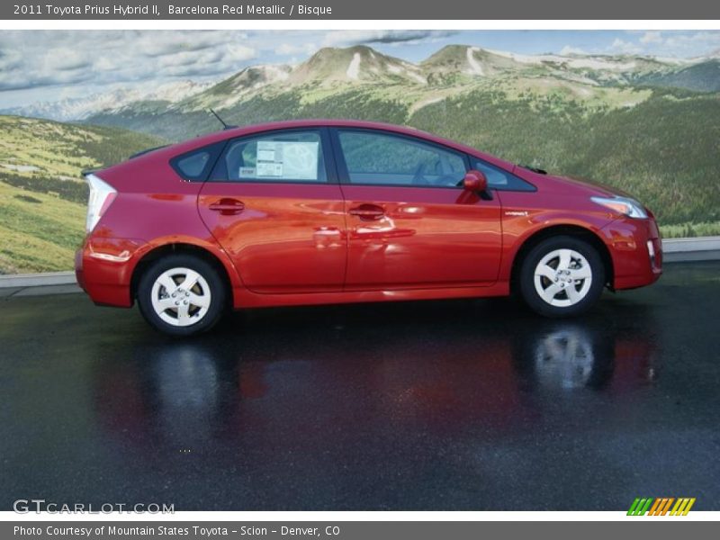 Barcelona Red Metallic / Bisque 2011 Toyota Prius Hybrid II