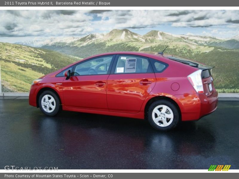 Barcelona Red Metallic / Bisque 2011 Toyota Prius Hybrid II