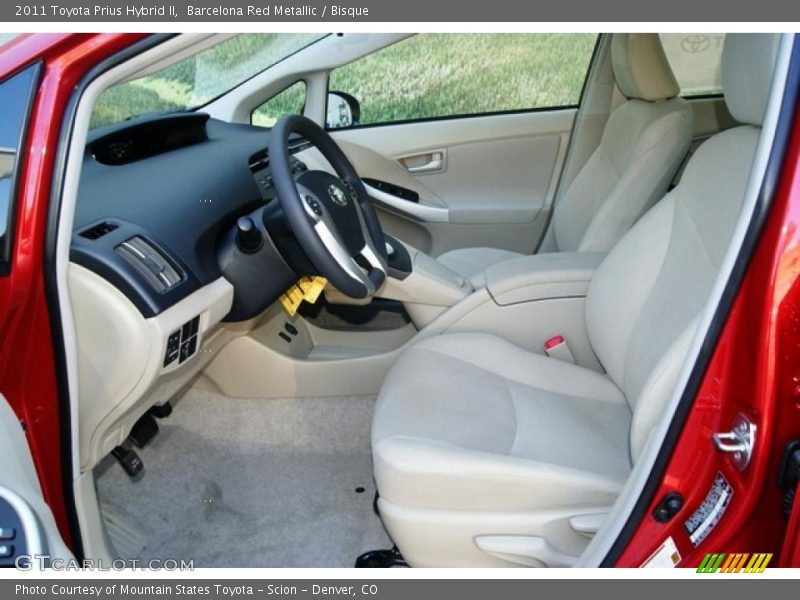 Barcelona Red Metallic / Bisque 2011 Toyota Prius Hybrid II