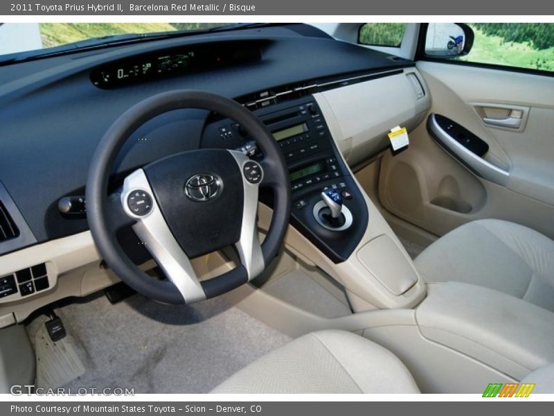 Barcelona Red Metallic / Bisque 2011 Toyota Prius Hybrid II