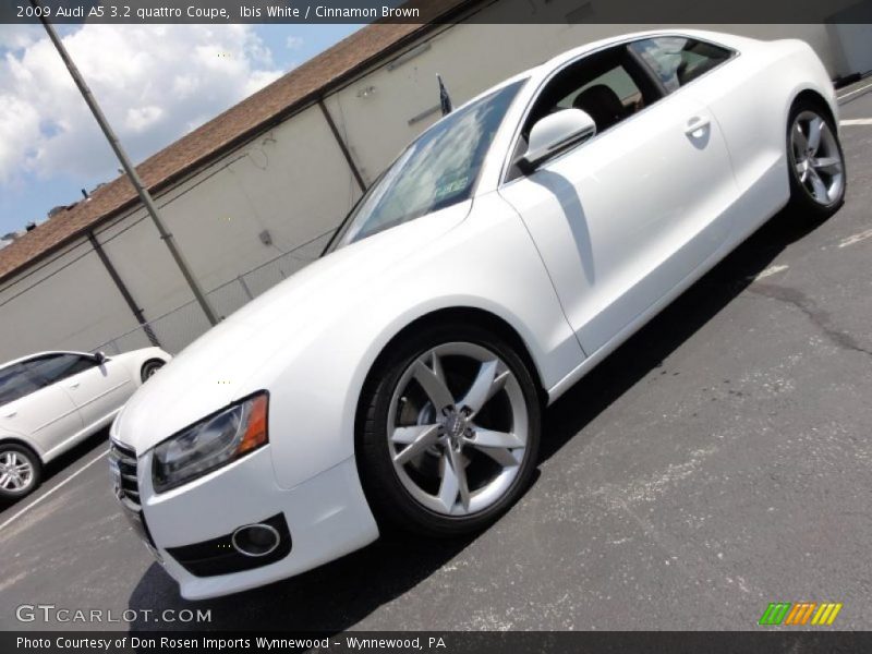 Ibis White / Cinnamon Brown 2009 Audi A5 3.2 quattro Coupe