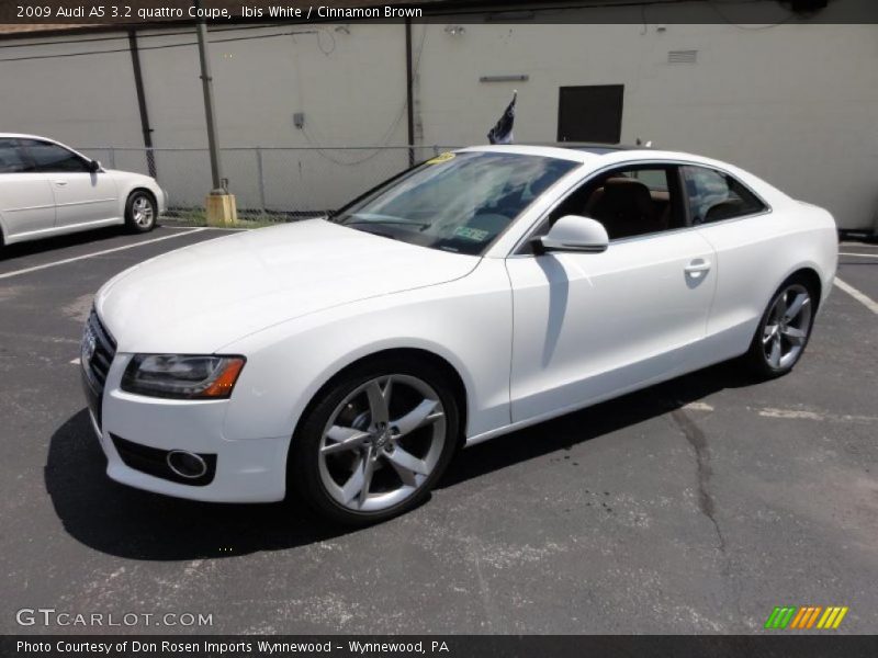 Ibis White / Cinnamon Brown 2009 Audi A5 3.2 quattro Coupe