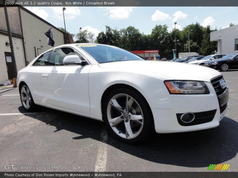 Ibis White / Cinnamon Brown 2009 Audi A5 3.2 quattro Coupe