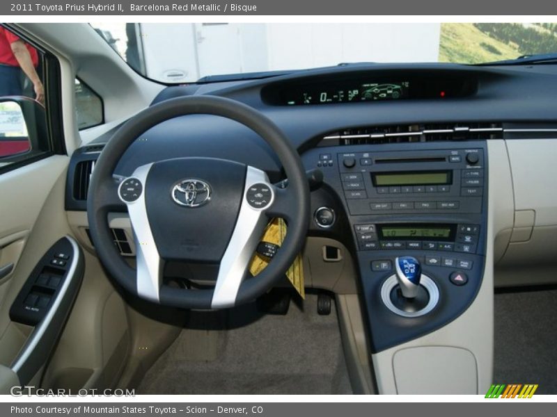 Barcelona Red Metallic / Bisque 2011 Toyota Prius Hybrid II