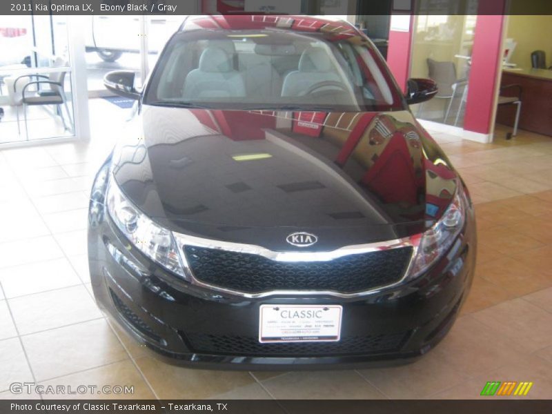 Ebony Black / Gray 2011 Kia Optima LX