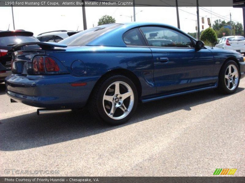 Atlantic Blue Metallic / Medium Graphite 1998 Ford Mustang GT Coupe