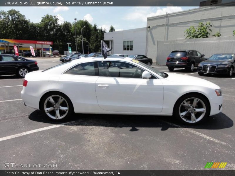 Ibis White / Cinnamon Brown 2009 Audi A5 3.2 quattro Coupe