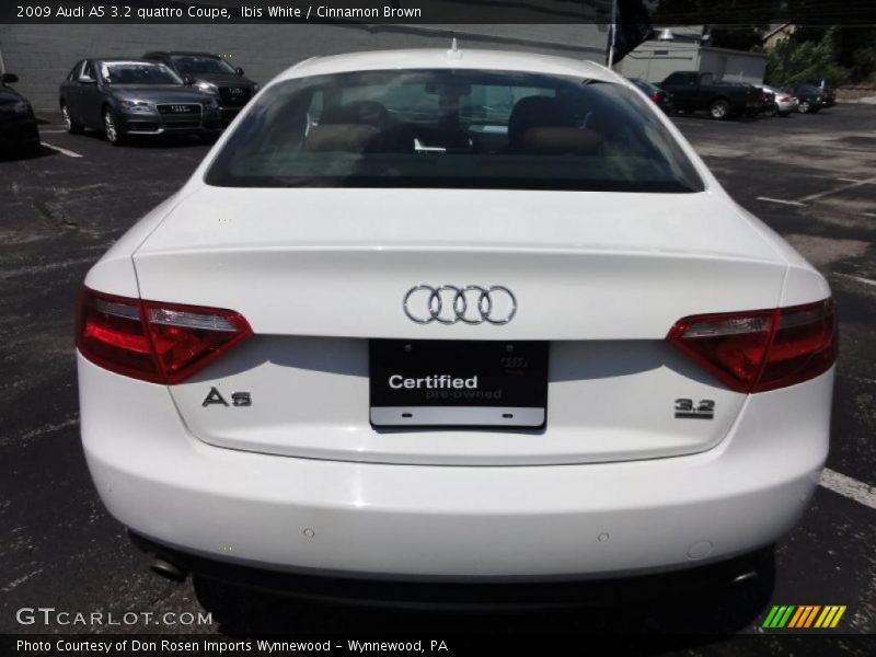 Ibis White / Cinnamon Brown 2009 Audi A5 3.2 quattro Coupe