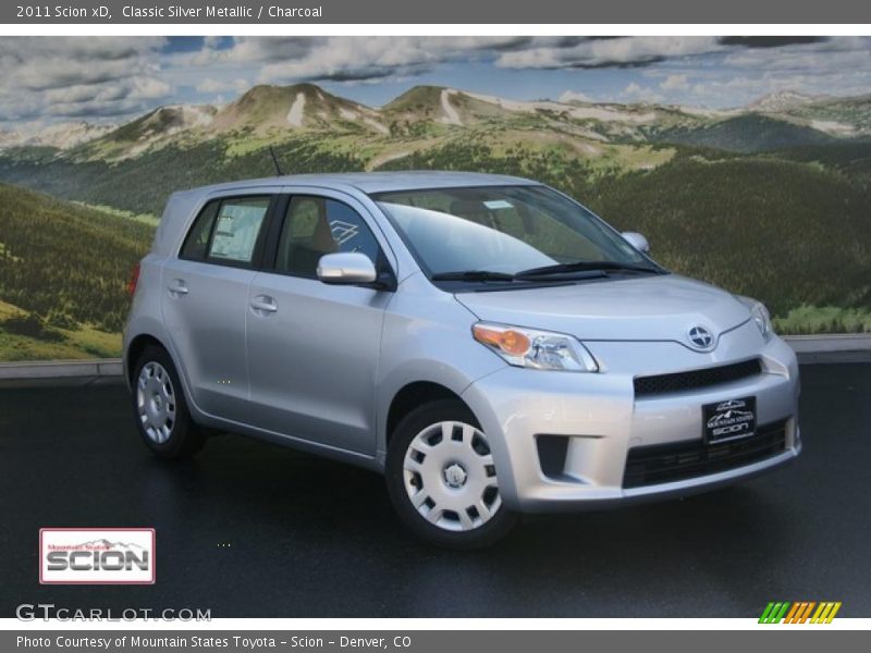 Classic Silver Metallic / Charcoal 2011 Scion xD