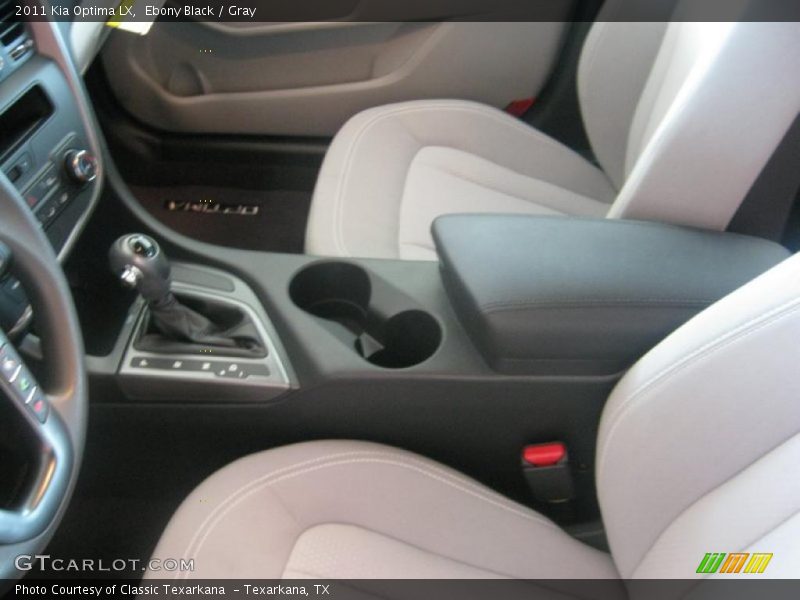 Ebony Black / Gray 2011 Kia Optima LX