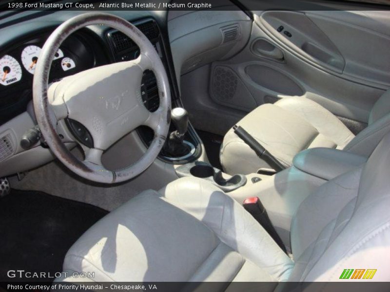 Medium Graphite Interior - 1998 Mustang GT Coupe 