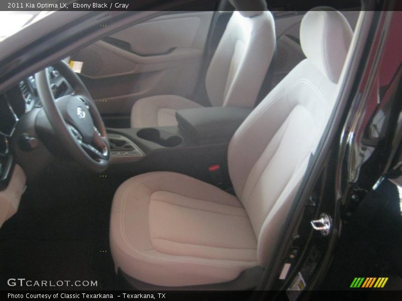 Ebony Black / Gray 2011 Kia Optima LX