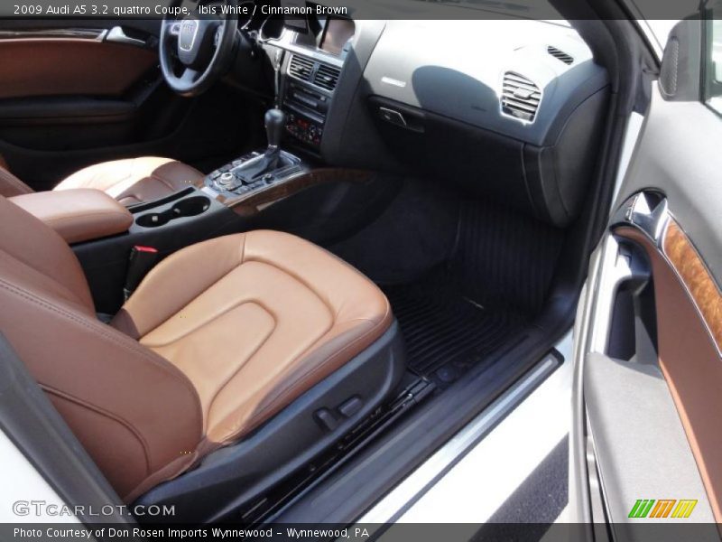 Ibis White / Cinnamon Brown 2009 Audi A5 3.2 quattro Coupe