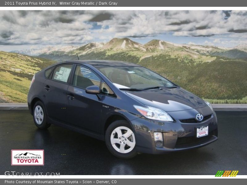 Winter Gray Metallic / Dark Gray 2011 Toyota Prius Hybrid IV