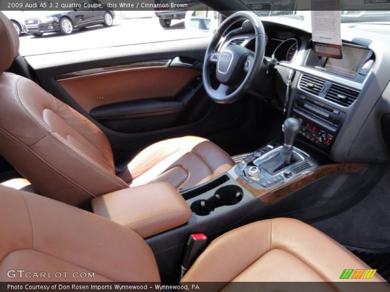 Ibis White / Cinnamon Brown 2009 Audi A5 3.2 quattro Coupe