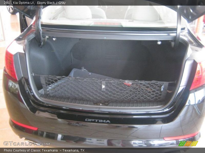 Ebony Black / Gray 2011 Kia Optima LX