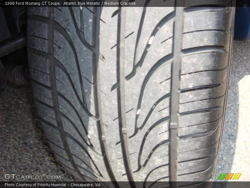 Atlantic Blue Metallic / Medium Graphite 1998 Ford Mustang GT Coupe