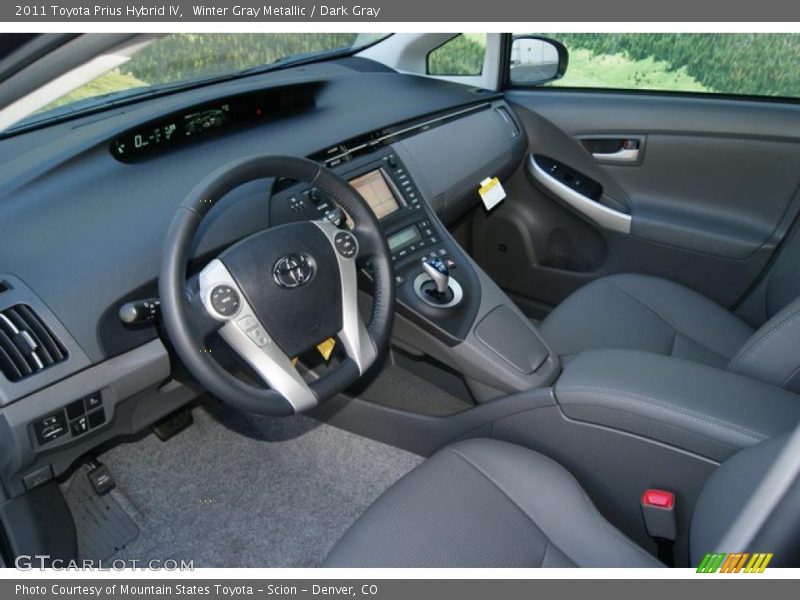 Winter Gray Metallic / Dark Gray 2011 Toyota Prius Hybrid IV
