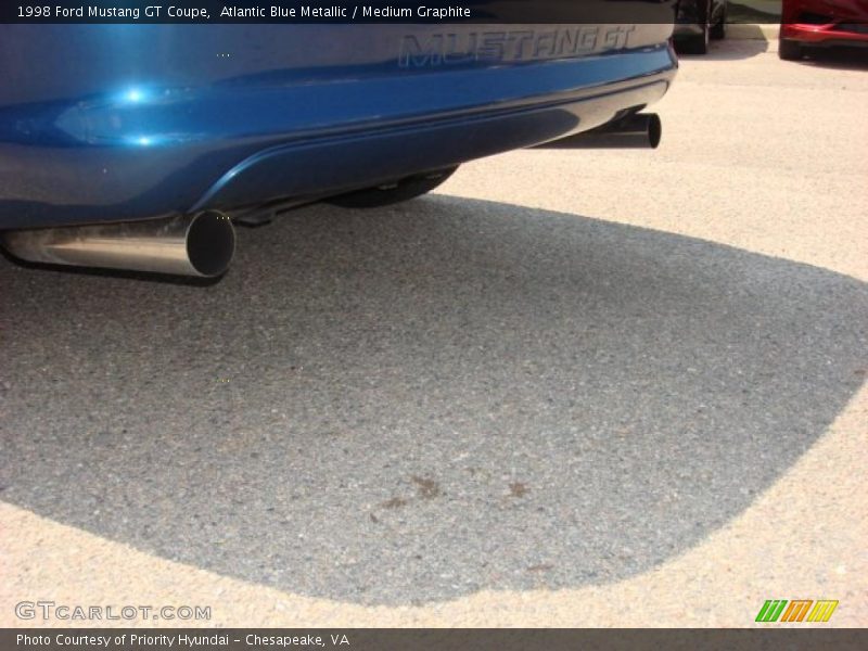 Atlantic Blue Metallic / Medium Graphite 1998 Ford Mustang GT Coupe