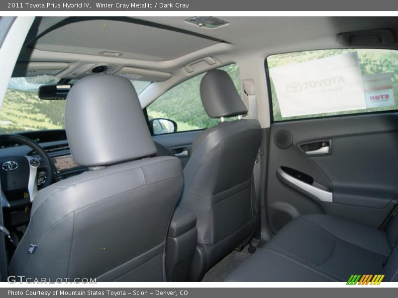 Winter Gray Metallic / Dark Gray 2011 Toyota Prius Hybrid IV