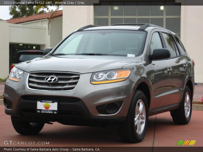Mineral Gray / Gray 2011 Hyundai Santa Fe GLS AWD