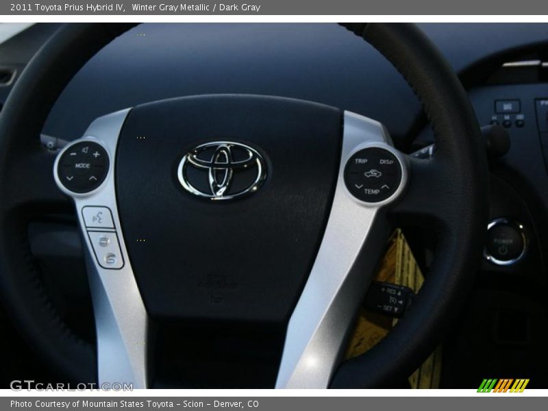 Winter Gray Metallic / Dark Gray 2011 Toyota Prius Hybrid IV