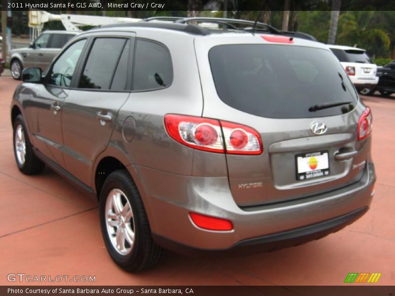 Mineral Gray / Gray 2011 Hyundai Santa Fe GLS AWD