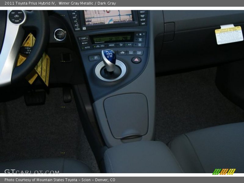 Winter Gray Metallic / Dark Gray 2011 Toyota Prius Hybrid IV