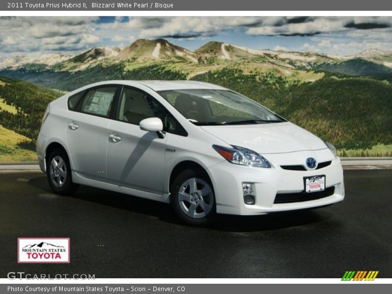 Blizzard White Pearl / Bisque 2011 Toyota Prius Hybrid II
