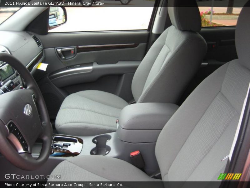 Mineral Gray / Gray 2011 Hyundai Santa Fe GLS AWD