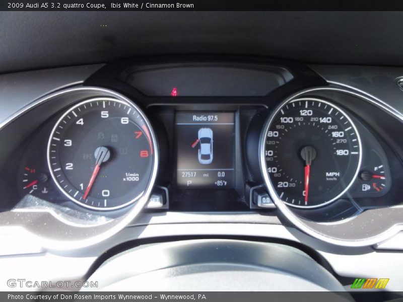 Ibis White / Cinnamon Brown 2009 Audi A5 3.2 quattro Coupe