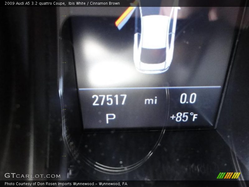 Ibis White / Cinnamon Brown 2009 Audi A5 3.2 quattro Coupe