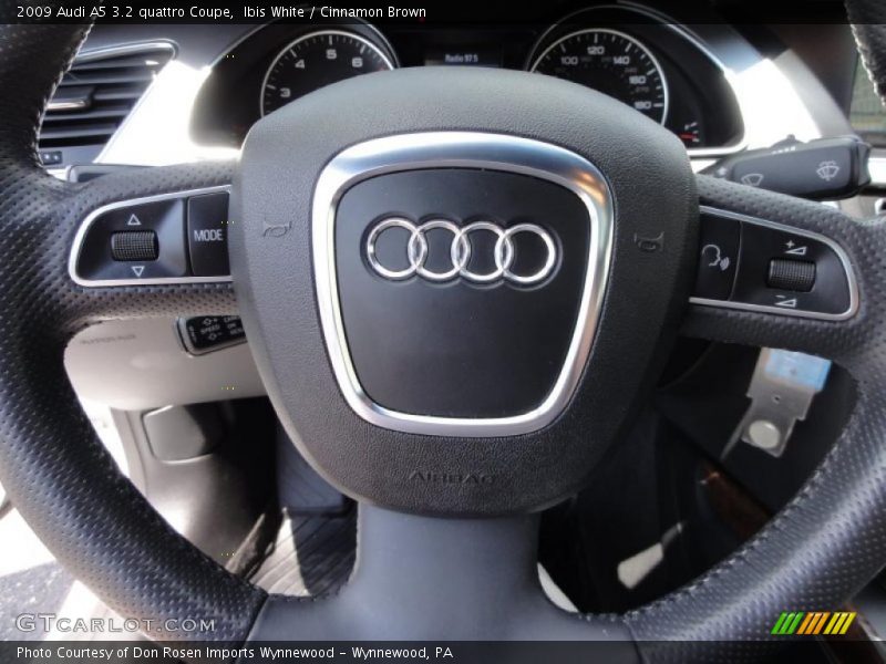 Ibis White / Cinnamon Brown 2009 Audi A5 3.2 quattro Coupe