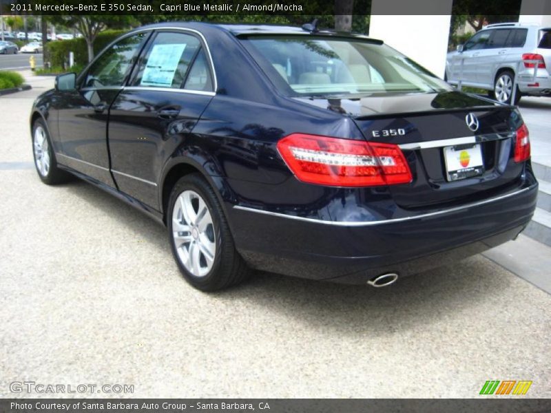 Capri Blue Metallic / Almond/Mocha 2011 Mercedes-Benz E 350 Sedan