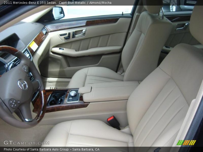 Capri Blue Metallic / Almond/Mocha 2011 Mercedes-Benz E 350 Sedan