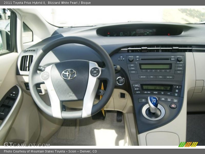 Blizzard White Pearl / Bisque 2011 Toyota Prius Hybrid II