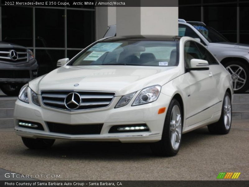Arctic White / Almond/Mocha 2012 Mercedes-Benz E 350 Coupe