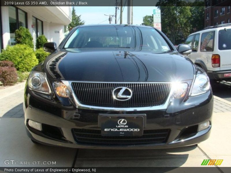 Obsidian Black / Black 2009 Lexus GS 350 AWD