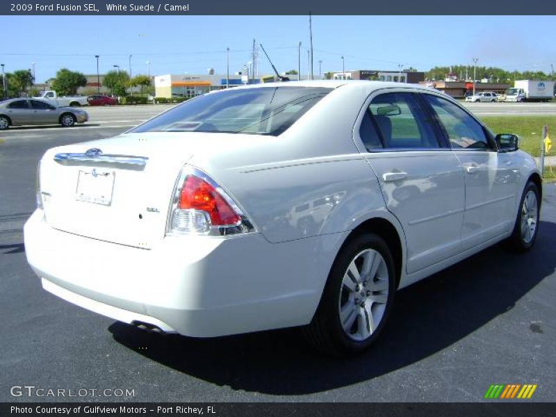 White Suede / Camel 2009 Ford Fusion SEL