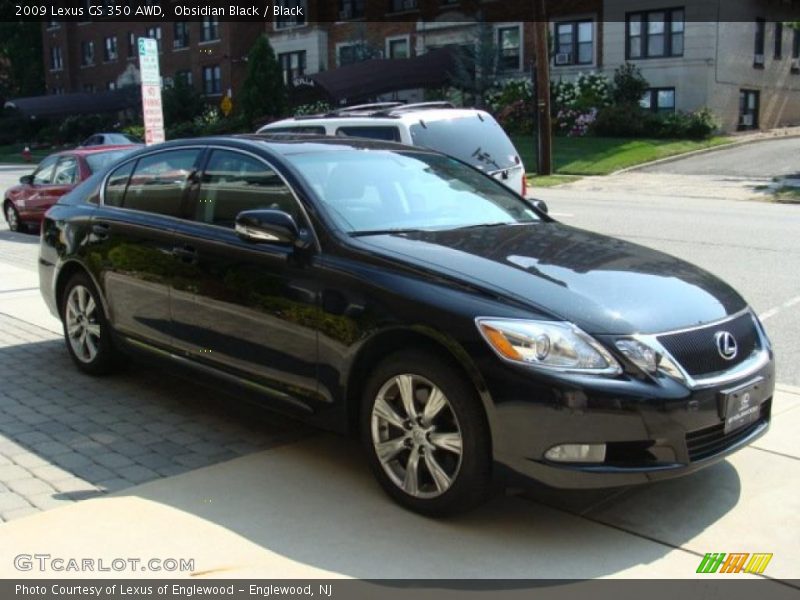 Obsidian Black / Black 2009 Lexus GS 350 AWD