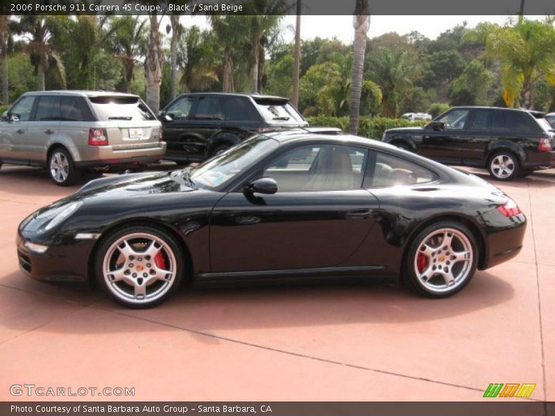 Black / Sand Beige 2006 Porsche 911 Carrera 4S Coupe