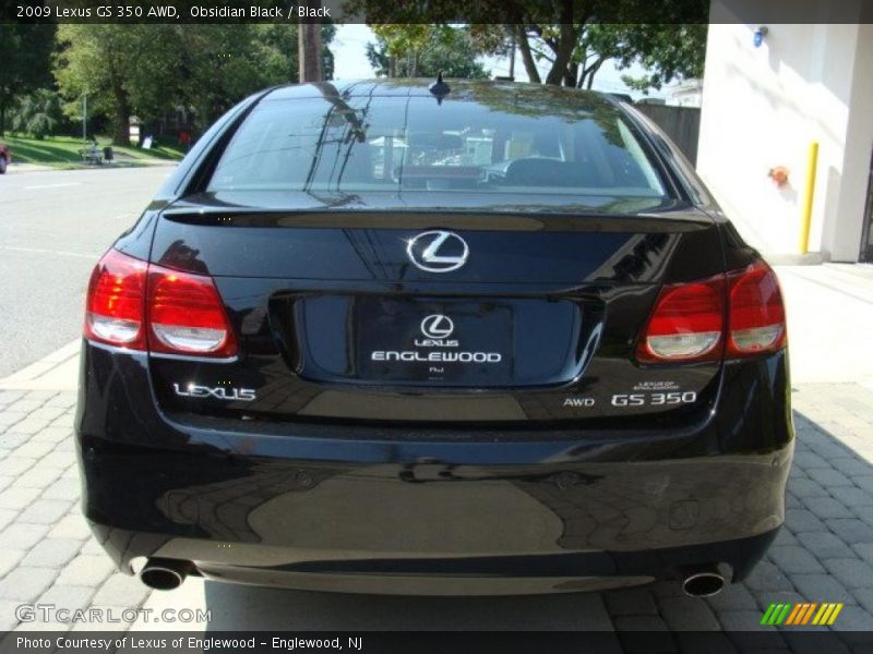 Obsidian Black / Black 2009 Lexus GS 350 AWD