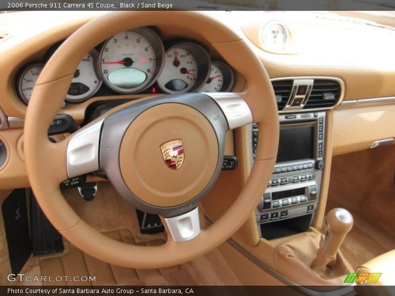 Black / Sand Beige 2006 Porsche 911 Carrera 4S Coupe