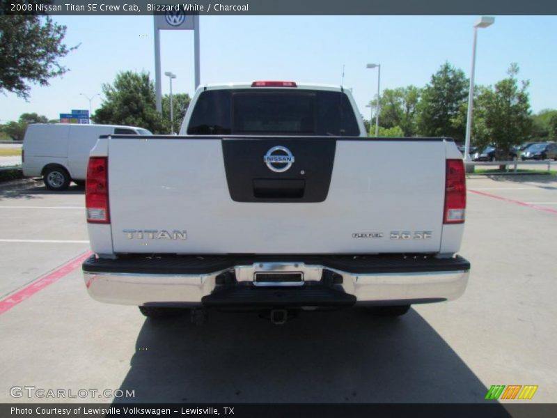 Blizzard White / Charcoal 2008 Nissan Titan SE Crew Cab