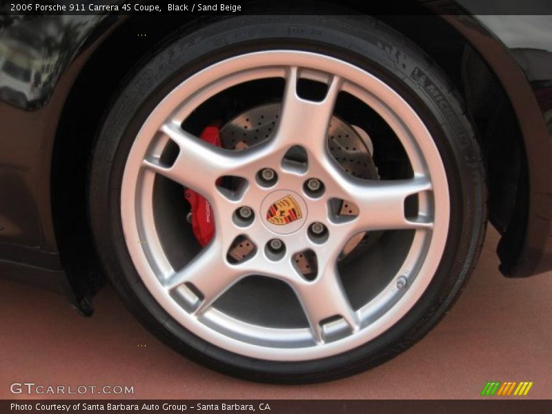 Black / Sand Beige 2006 Porsche 911 Carrera 4S Coupe