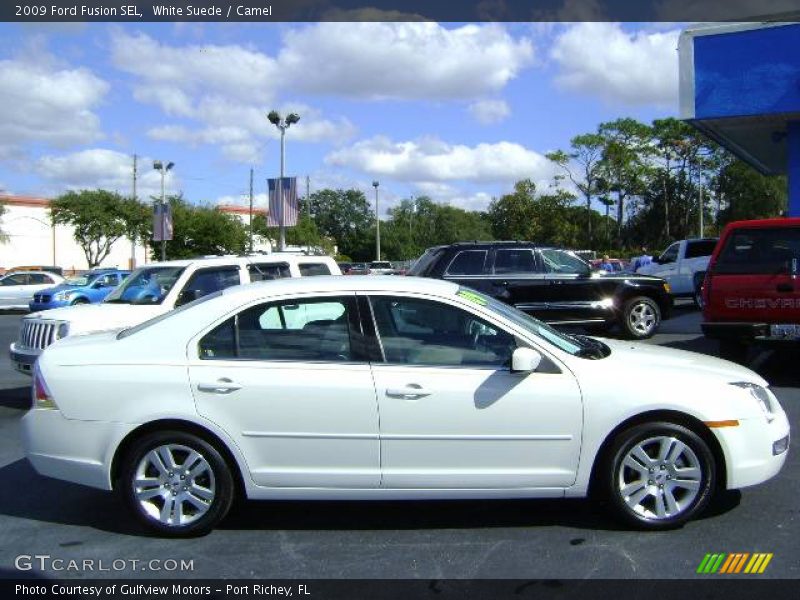 White Suede / Camel 2009 Ford Fusion SEL